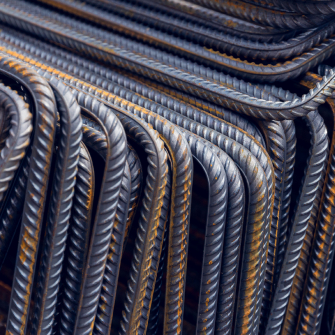 A pile of bent rebar